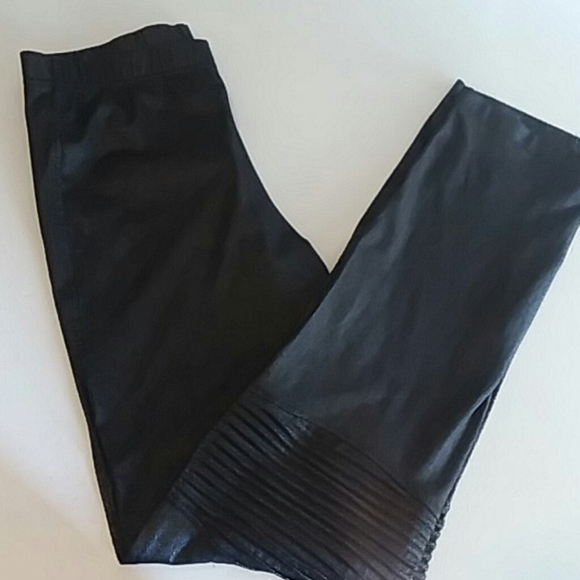 Elan moto skinny leggings pleather sexy - Picture 3 of 7